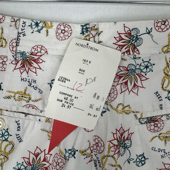 Vtg British Khaki Set Womens 10* Button Up Shirt Shorts Nautical Beach Tropical - Picture 11 of 16